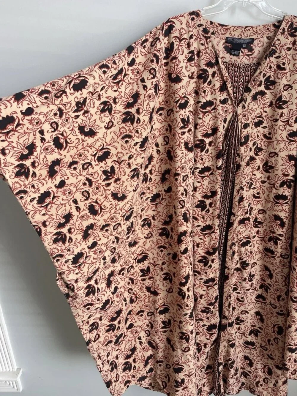 J Peterman Vintage Brown Caftan Kaftan Dress